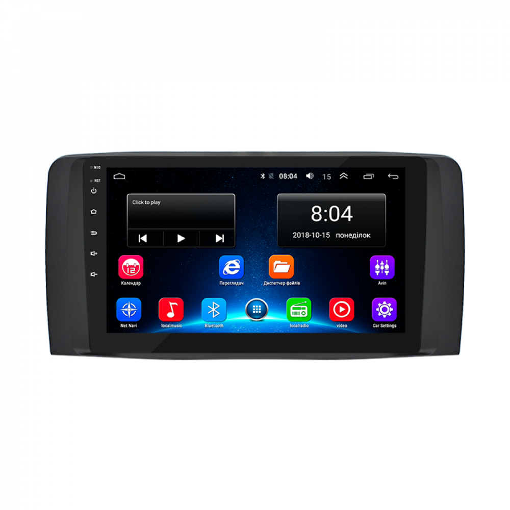 Штатная магнитола Lesko для Mercedes-Benz R-Класс I 2005-2007 экран 9" 2/32Gb Wi-Fi GPS Base