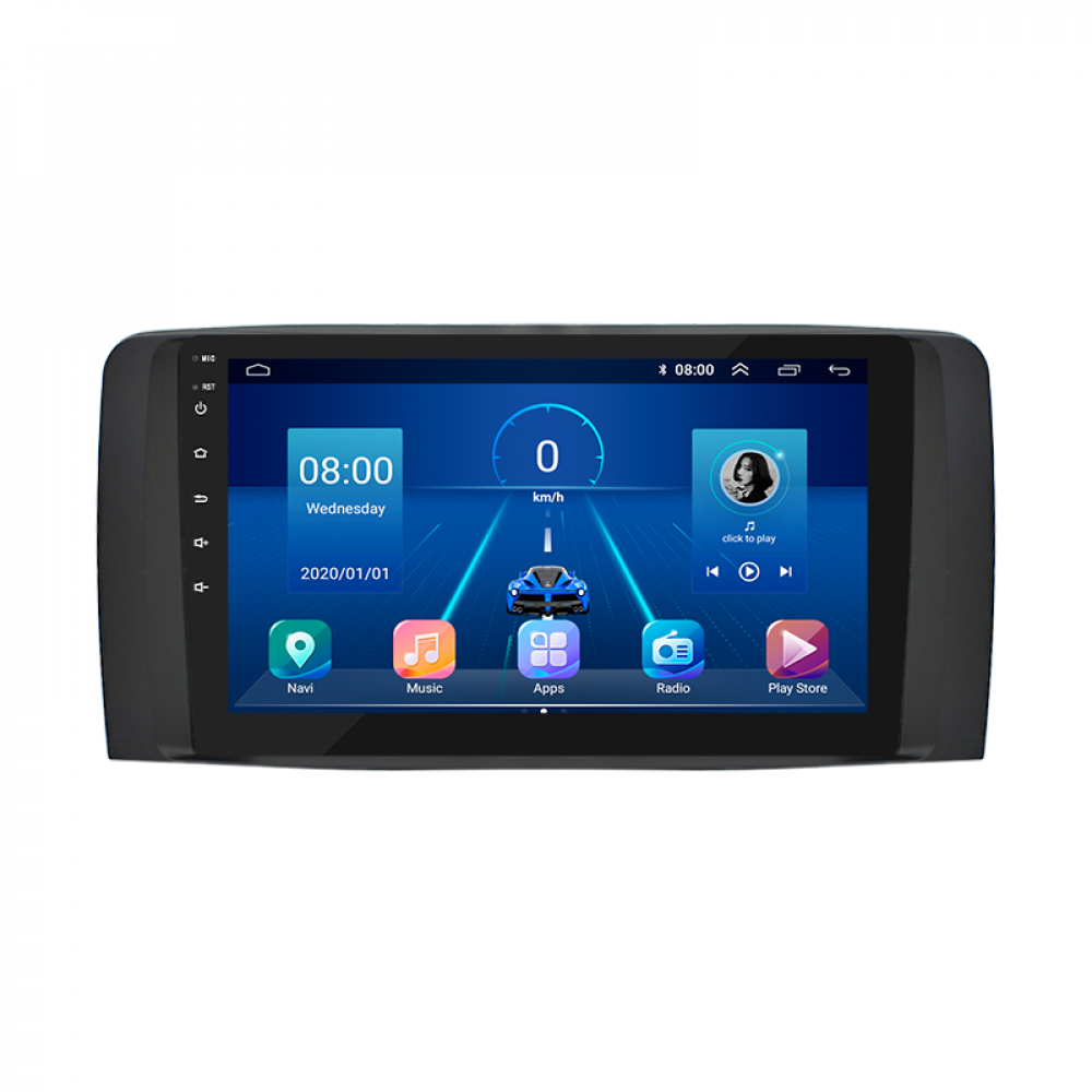 Штатная магнитола Lesko для Mercedes-Benz R-Класс I 2005-2007 экран 9" 2/32Gb 4G Wi-Fi GPS Top