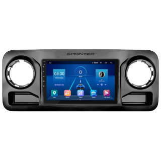 Штатная магнитола Lesko для Mercedes-Benz Sprinter III (W907/910) 2018-н.в. экран 10" 4/32Gb 4G Wi-Fi GPS Top
