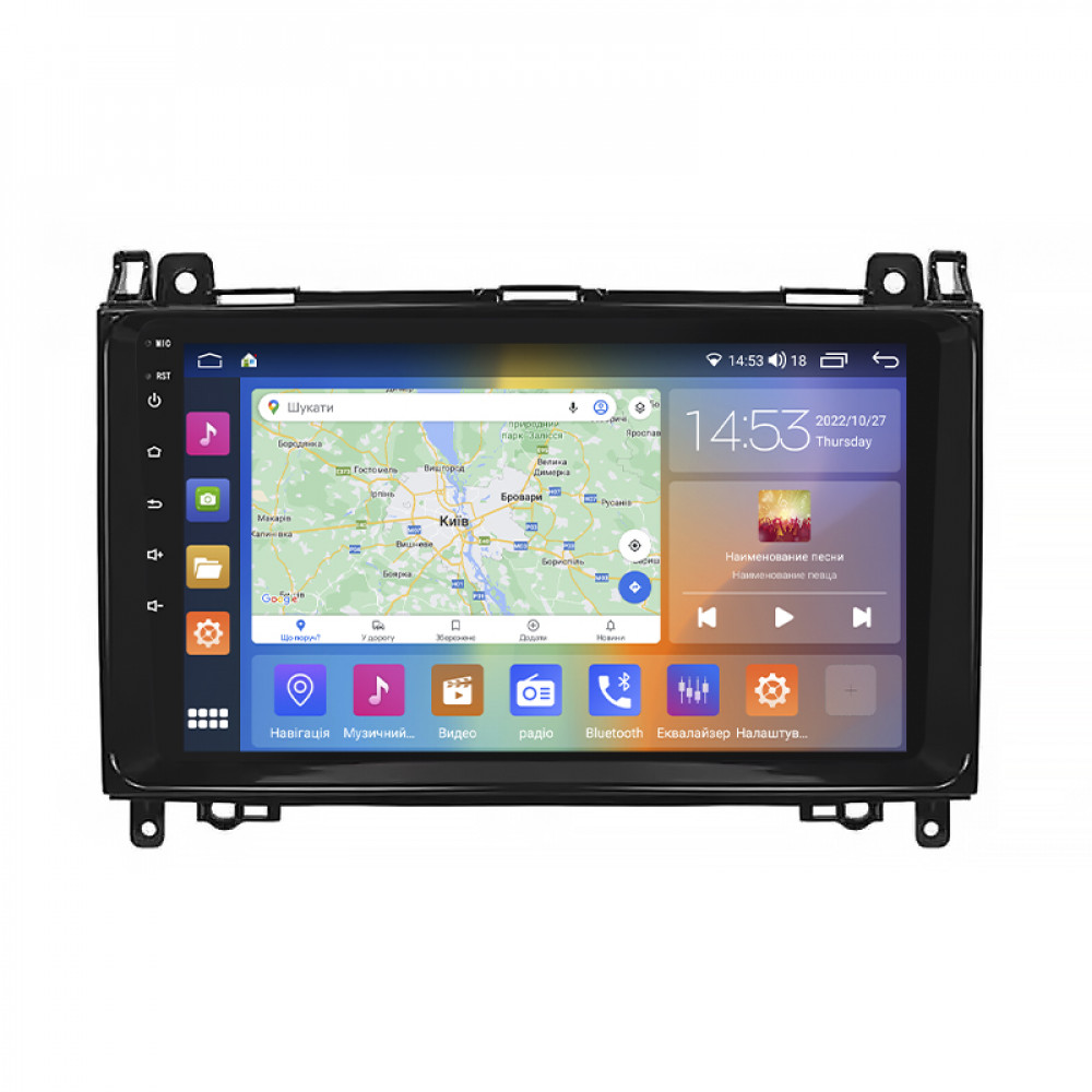 Штатная магнитола Lesko для Mercedes-Benz Viano I (W639) Рестайлинг 2010-2014 экран 9" 4/64Gb CarPlay 4G Wi-Fi GPS Prime