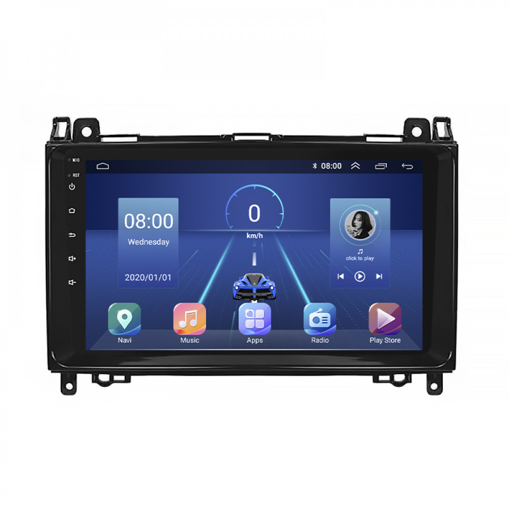 Штатная магнитола Lesko для Mercedes-Benz Viano I (W639) Рестайлинг 2010-2014 экран 9" 2/32Gb 4G Wi-Fi GPS Top