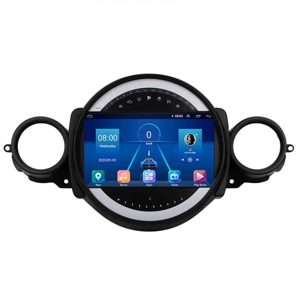 Штатная магнитола Lesko для MINI Cabrio II Рестайлинг 2010-2015 экран 9" 2/32Gb 4G Wi-Fi GPS Top