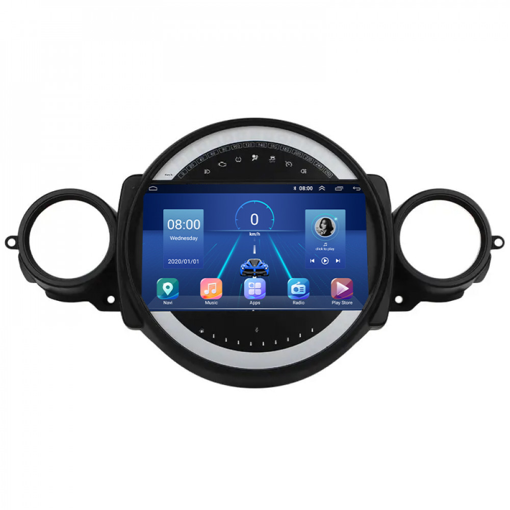 Штатная магнитола Lesko для MINI Clubman I 2007-2010 экран 9" 2/32Gb 4G Wi-Fi GPS Top