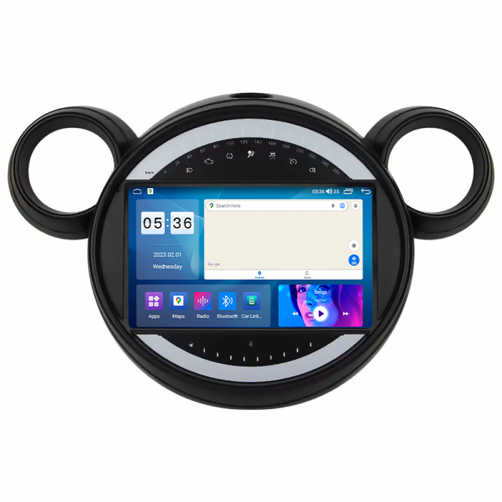 Штатная магнитола Lesko для MINI Countryman I 2010-2016 экран 9" 2/32Gb CarPlay 4G Wi-Fi GPS Prime