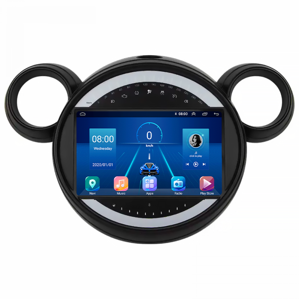 Штатная магнитола Lesko для MINI Countryman I 2010-2016 экран 9" 6/128Gb 4G Wi-Fi GPS Top