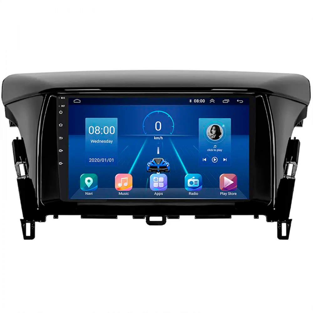 Штатная магнитола Lesko для Mitsubishi Eclipse Cross I Рестайлинг 2020-н.в. экран 9" 6/128Gb 4G Wi-Fi GPS Top