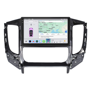 Штатная магнитола Lesko для Mitsubishi L200 V 2015-2019 экран 9" 4/64 QLED CarPlay 4G Wi-Fi GPS 360 Prime