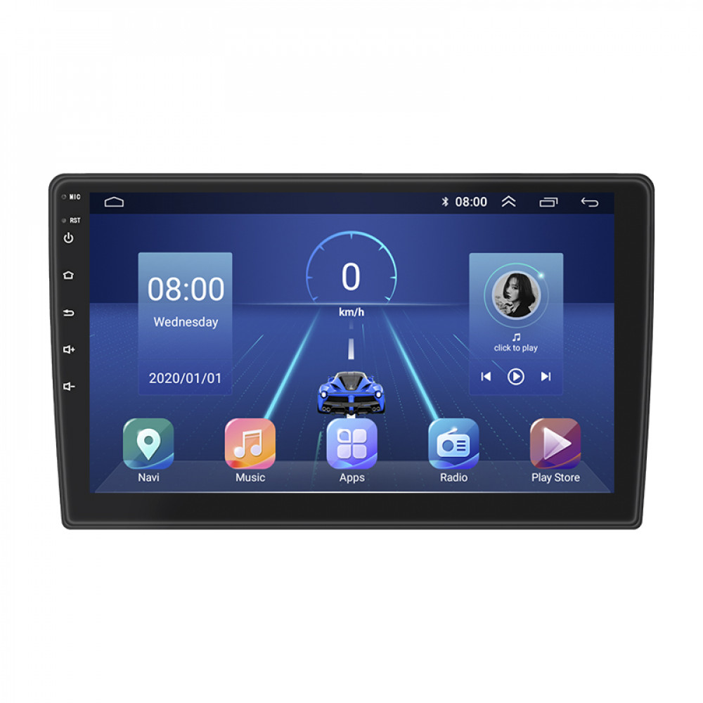 Штатная магнитола Lesko для Mitsubishi L200 V Рестайлинг 2018-н.в. экран 9" 6/128Gb 4G Wi-Fi GPS Top