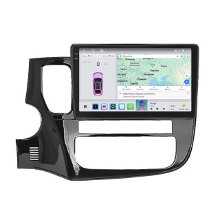 Штатная магнитола Lesko для Mitsubishi Outlander III 2012-2015 экран 10" 4/64 QLED CarPlay 4G Wi-Fi GPS 360 Prime