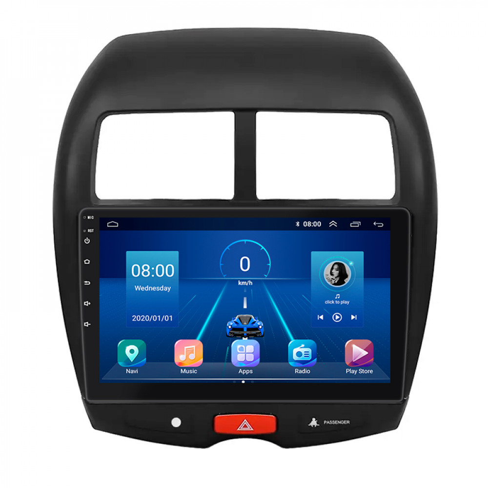 Штатная магнитола Lesko для Mitsubishi Outlander Sport I 2010-2013 экран 10" 4/32Gb 4G Wi-Fi GPS Top