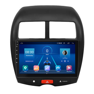 Штатная магнитола Lesko для Mitsubishi Outlander Sport I 2010-2013 экран 10" 4/32Gb 4G Wi-Fi GPS Top