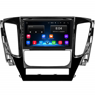 Штатная магнитола Lesko для Mitsubishi Pajero Sport III 2015-2021 экран 9" 2/32Gb Wi-Fi GPS Base