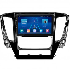 Штатная магнитола Lesko для Mitsubishi Pajero Sport III 2015-2021 экран 9" 6/128Gb 4G Wi-Fi GPS Top