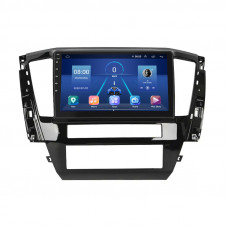 Штатная магнитола Lesko для Mitsubishi Pajero Sport III Рестайлинг 2019-н.в. экран 10" 4/32Gb 4G Wi-Fi GPS Top
