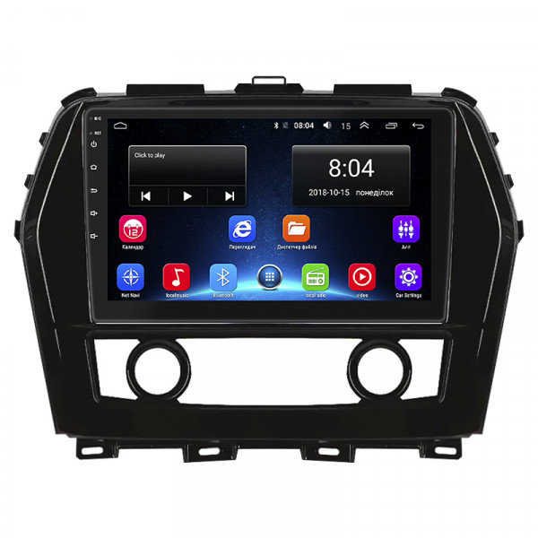 Штатная магнитола Lesko для Nissan Maxima VIII (A36) 2015-2018 экран 10" 2/32Gb Wi-Fi GPS Base