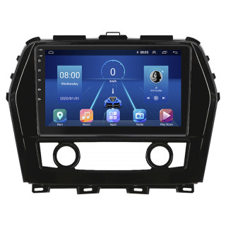 Штатная магнитола Lesko для Nissan Maxima VIII (A36) 2015-2018 экран 10" 2/32Gb 4G Wi-Fi GPS Top