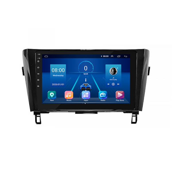 Штатная магнитола Lesko для Nissan Rogue II 2013-2016 экран 10" 6/128Gb 4G Wi-Fi GPS Top