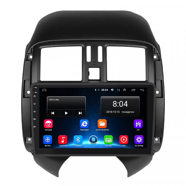 Штатная магнитола Lesko для Nissan Sunny N17 Рестайлинг 2014-2016 экран 9" 2/32Gb Wi-Fi GPS Base
