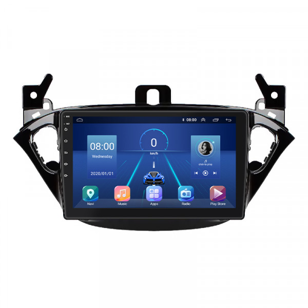 Штатная магнитола Lesko для Opel Adam I 2013-2019 экран 9" 2/32Gb 4G Wi-Fi GPS Top