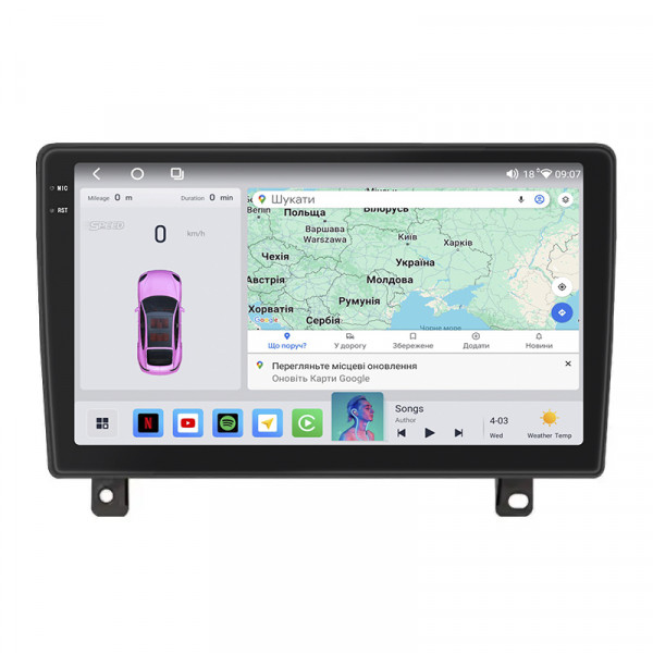 Штатная магнитола Lesko для Opel Astra H Рестайлинг 2006-2014 экран 9" 4/64 QLED CarPlay 4G Wi-Fi GPS 360 Prime