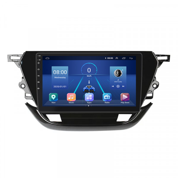 Штатная магнитола Lesko для Opel Corsa F 2019-н.в. экран 9" 2/32Gb 4G Wi-Fi GPS Top