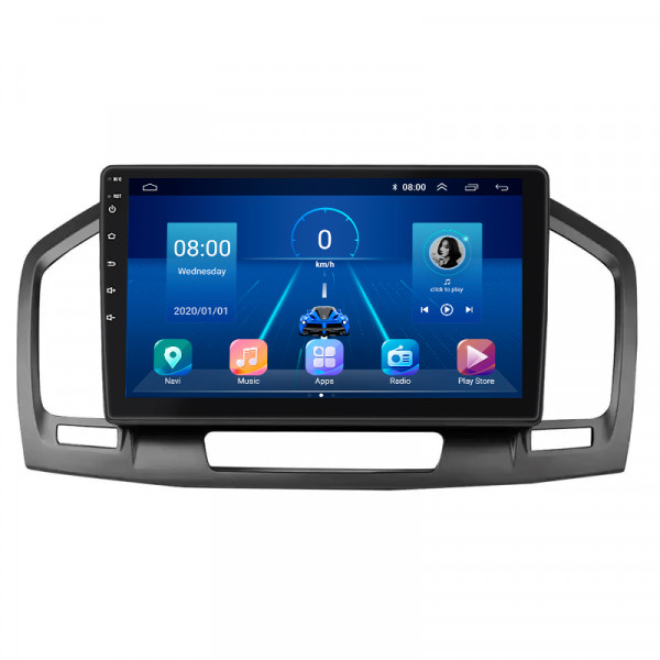 Штатная магнитола Lesko для Opel Insignia I 2008-2013 экран 9" 6/128Gb 4G Wi-Fi GPS Top