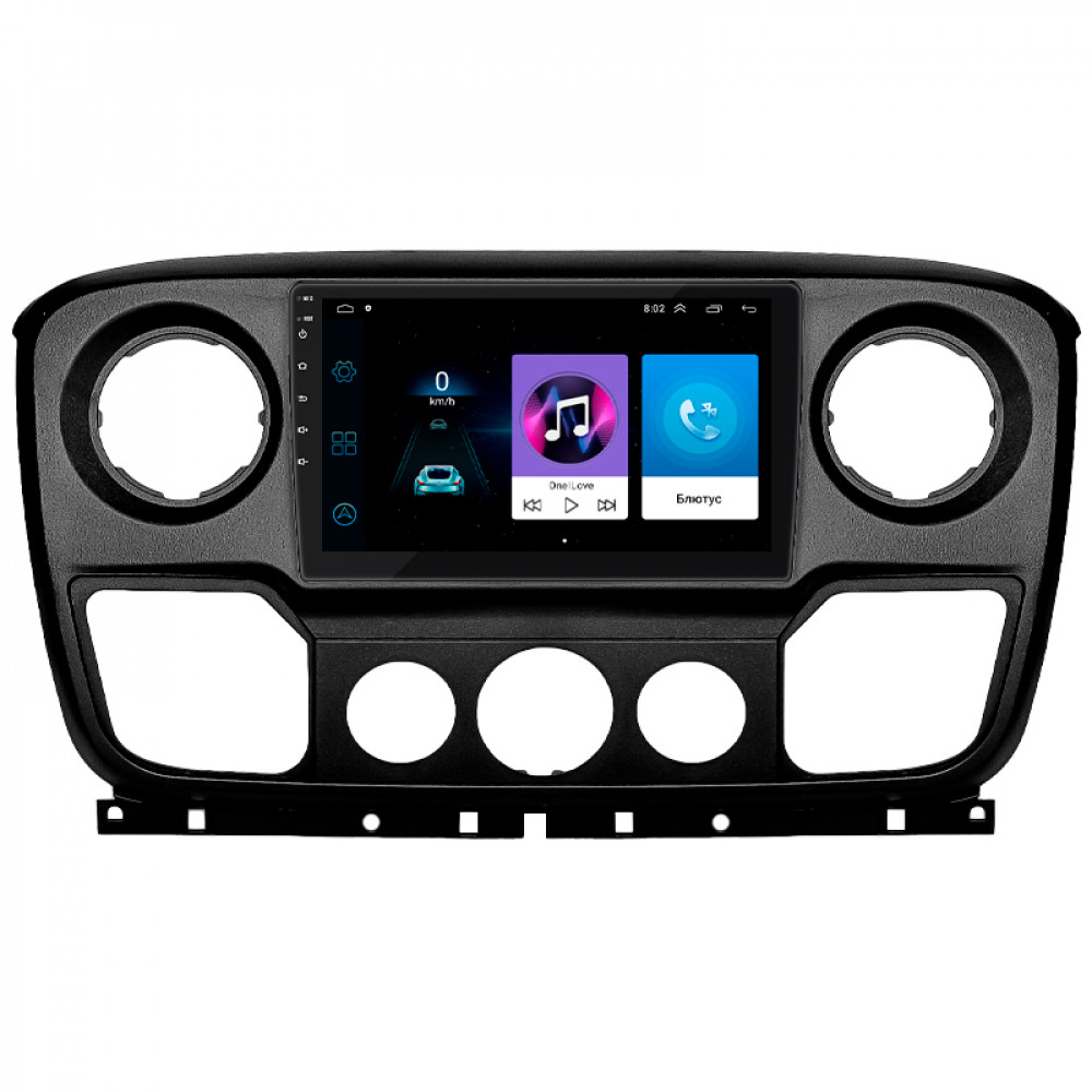 Штатная магнитола Lesko для Opel Movano B 2010-2019 экран 10" 1/16Gb Wi-Fi GPS Base