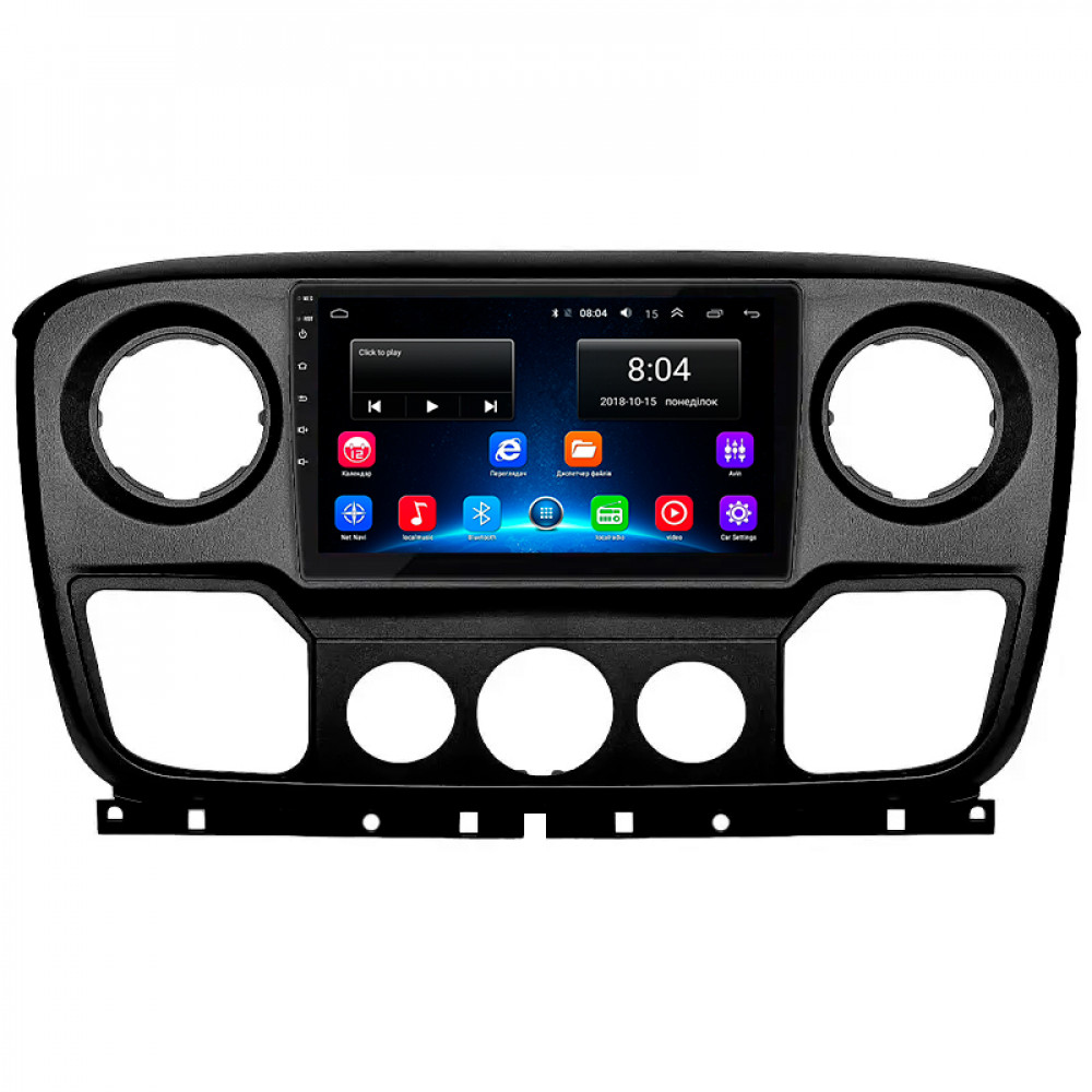 Штатная магнитола Lesko для Opel Movano B 2010-2019 экран 10" 2/32Gb Wi-Fi GPS Base