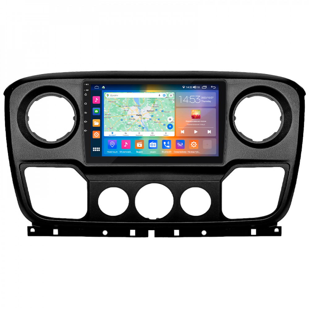 Штатная магнитола Lesko для Opel Movano B 2010-2019 экран 10" 2/32Gb CarPlay 4G Wi-Fi GPS Prime