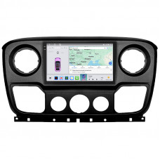 Штатная магнитола Lesko для Opel Movano B 2010-2019 экран 10" 4/64 QLED CarPlay 4G Wi-Fi GPS 360 Prime