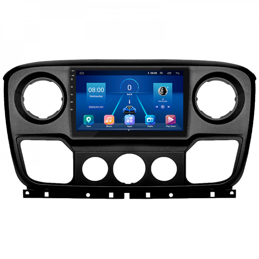 Штатная магнитола Lesko для Opel Movano B 2010-2019 экран 10" 2/32Gb 4G Wi-Fi GPS Top