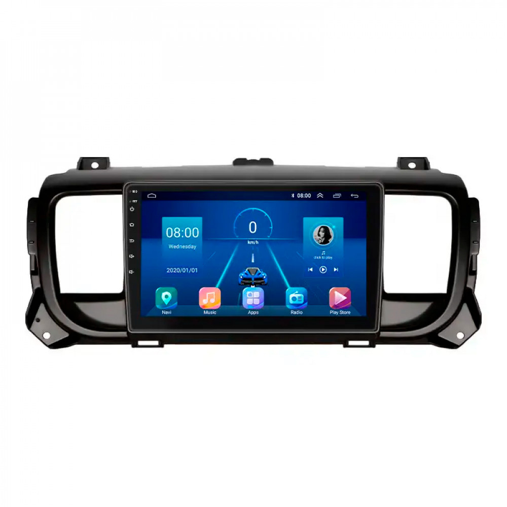 Штатная магнитола Lesko для Opel Zafira Life I 2019-н.в. экран 9" 6/128Gb 4G Wi-Fi GPS Top