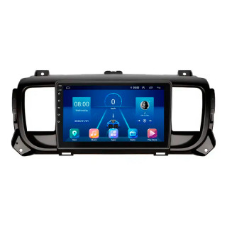 Штатная магнитола Lesko для Opel Zafira Life I 2019-н.в. экран 9" 6/128Gb 4G Wi-Fi GPS Top