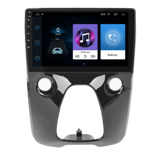 Штатная магнитола Lesko для Peugeot 108  2014-2021 экран 10" 1/16Gb Wi-Fi GPS Base