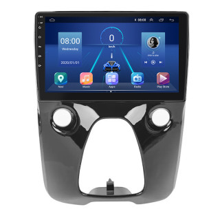 Штатная магнитола Lesko для Peugeot 108  2014-2021 экран 10" 2/32Gb 4G Wi-Fi GPS Top