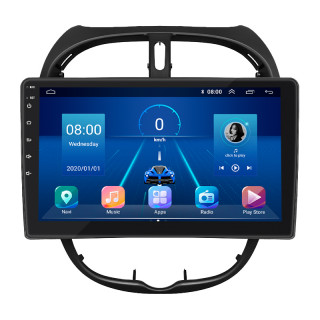 Штатная магнитола Lesko для Peugeot 206  1998-2012 экран 9" 2/32Gb 4G Wi-Fi GPS Top