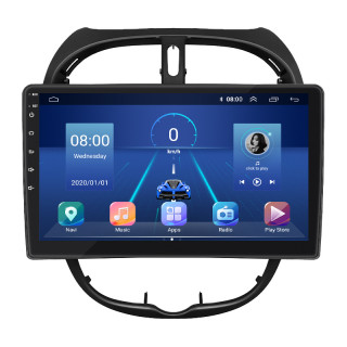 Штатная магнитола Lesko для Peugeot 206  1998-2012 экран 9" 6/128Gb 4G Wi-Fi GPS Top