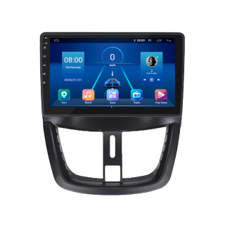 Штатная магнитола Lesko для Peugeot 207 I 2006-2009 экран 9" 2/32Gb 4G Wi-Fi GPS Top