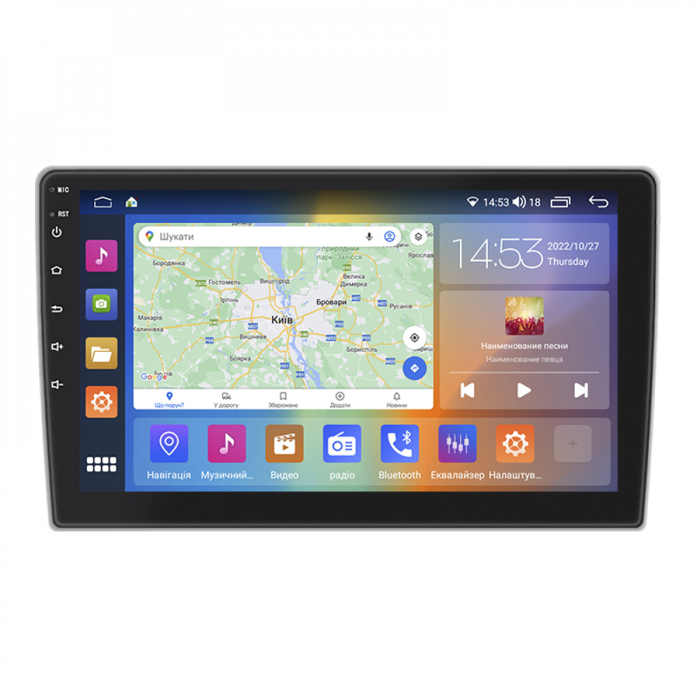 Штатная магнитола Lesko для Peugeot 407  2004-2011 экран 9" 2/32Gb CarPlay 4G Wi-Fi GPS Prime