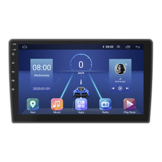 Штатная магнитола Lesko для Peugeot 407  2004-2011 экран 9" 2/32Gb 4G Wi-Fi GPS Top