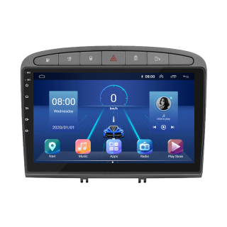 Штатная магнитола Lesko для Peugeot RCZ I 2010-2012 экран 9" 2/32Gb 4G Wi-Fi GPS Top