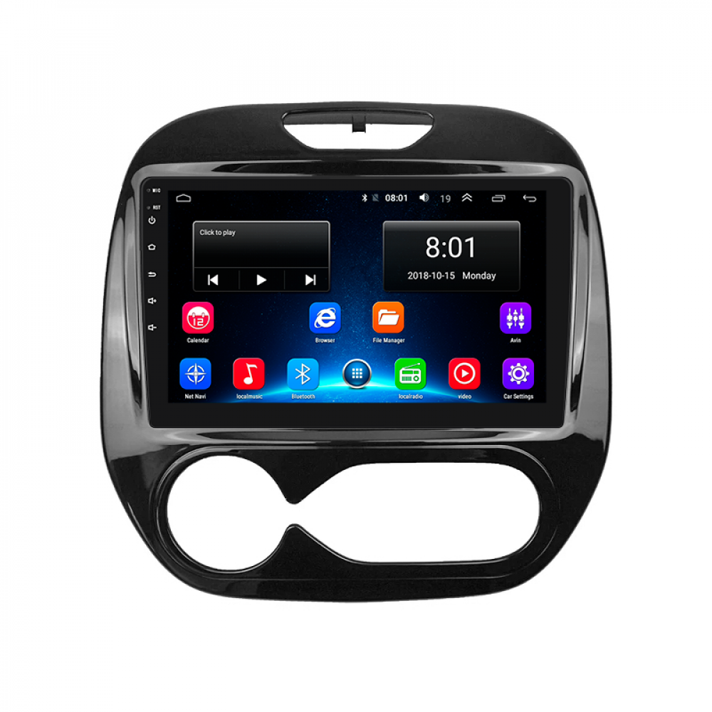 Штатная магнитола Lesko для Renault Captur I 2012-2017 экран 9" 2/32Gb Wi-Fi GPS Base