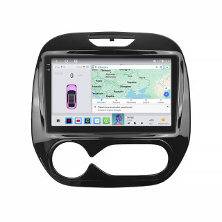 Штатная магнитола Lesko для Renault Captur I 2012-2017 экран 9" 4/64 QLED CarPlay 4G Wi-Fi GPS 360 Prime