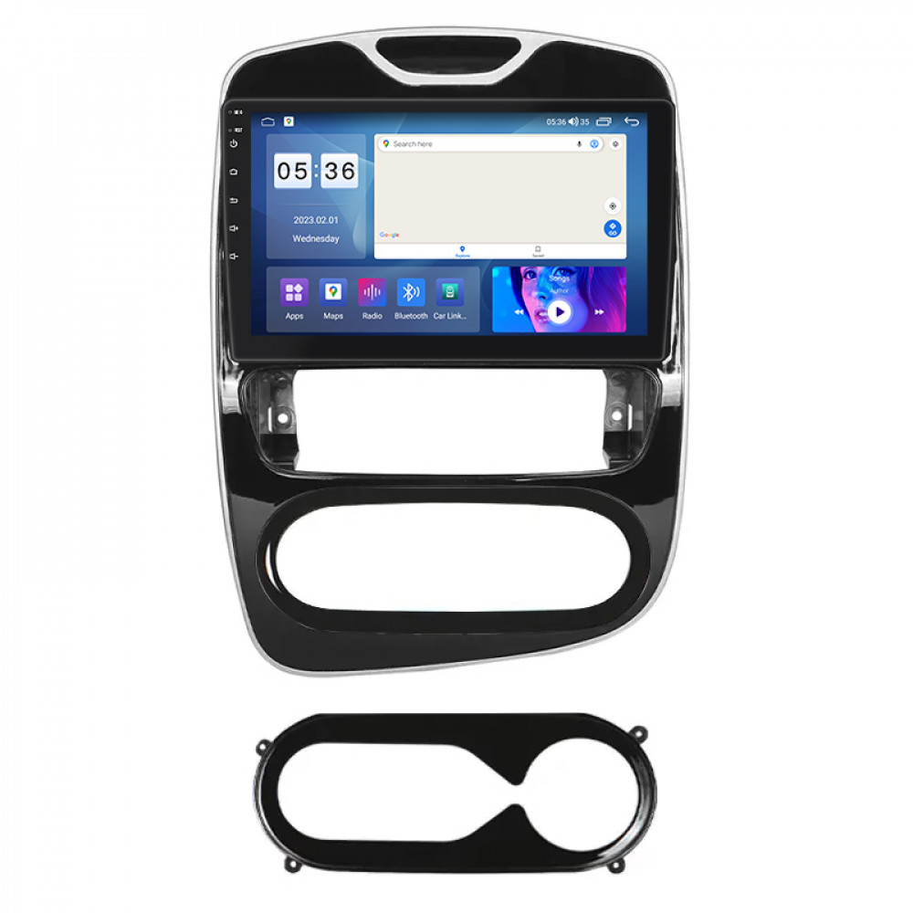 Штатная магнитола Lesko для Renault Clio IV Рестайлинг 2016-2019 экран 10" 2/32Gb CarPlay 4G Wi-Fi GPS Prime