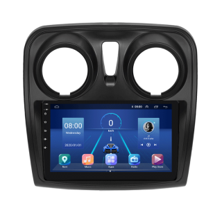 Штатная магнитола Lesko для Renault Dokker I 2012-н.в. экран 9" 6/128Gb 4G Wi-Fi GPS Top