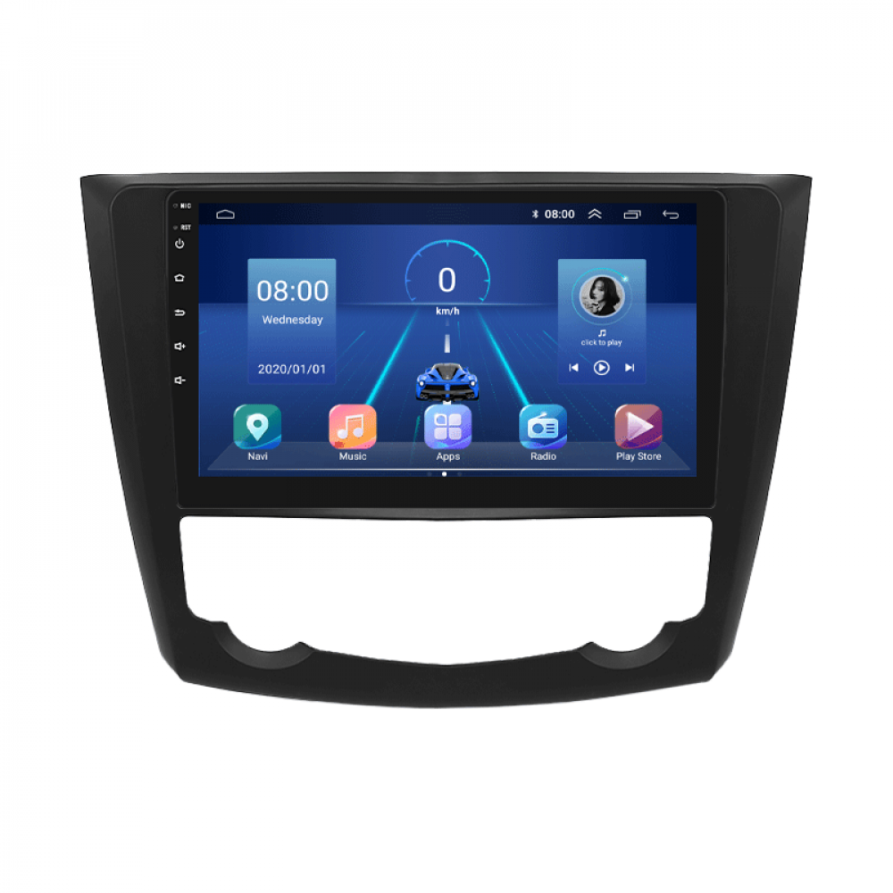 Штатная магнитола Lesko для Renault Kadjar I Рестайлинг 2018-н.в экран 9" 6/128Gb 4G Wi-Fi GPS Top