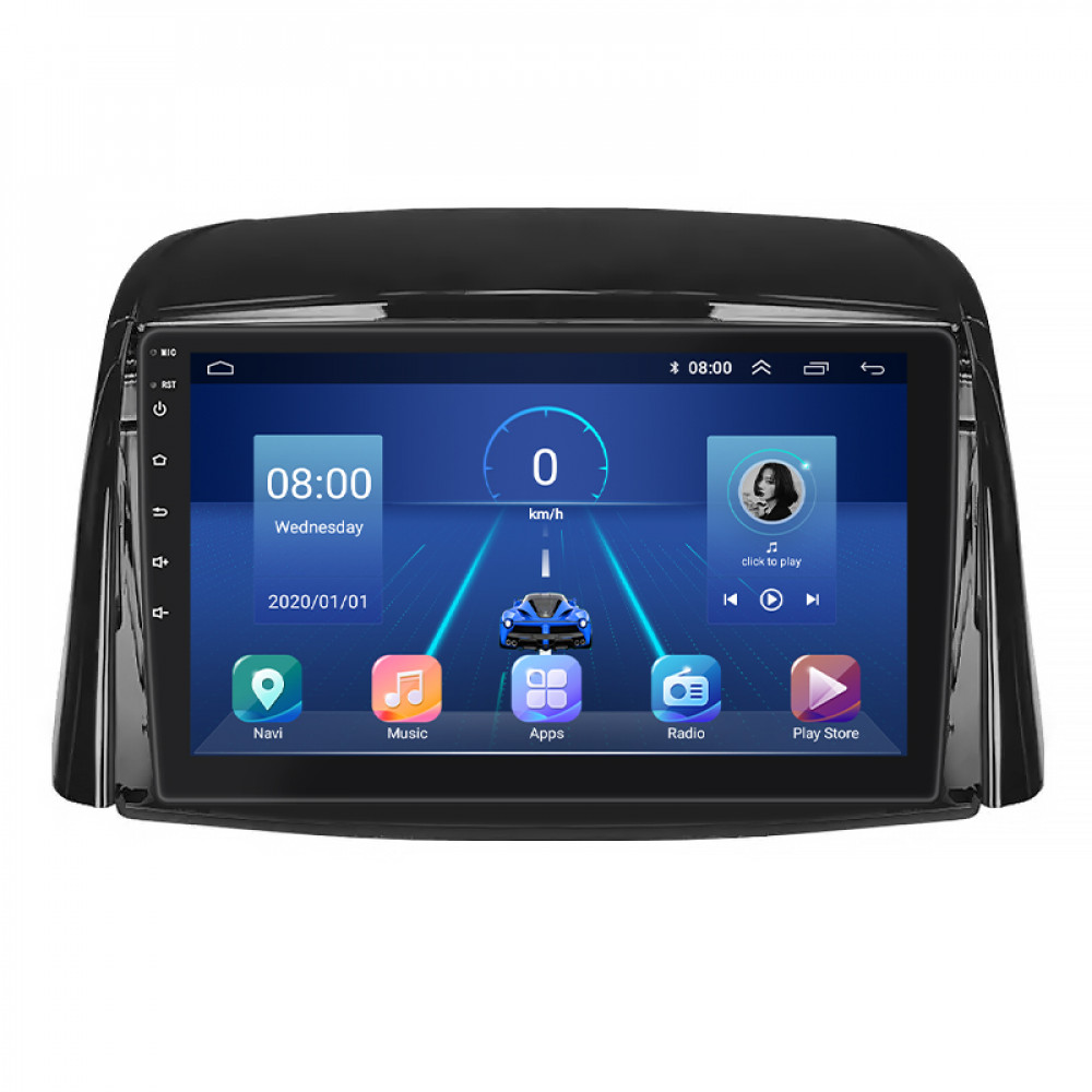 Штатная магнитола Lesko для Renault Koleos I Рестайлинг 2011-2013 экран 9" 2/32Gb 4G Wi-Fi GPS Top