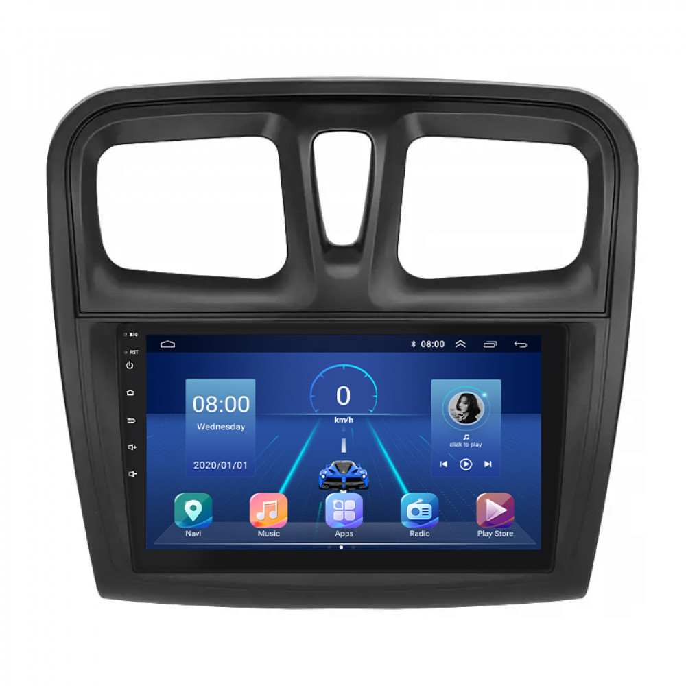 Штатная магнитола Lesko для Renault Logan II Рестайлинг ver 2 2018-н.в экран 9" 6/128Gb 4G Wi-Fi GPS Top