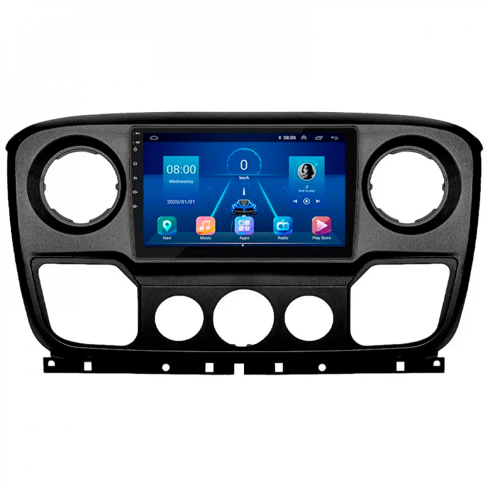 Штатная магнитола Lesko для Renault Master III 2010-2019 экран 10" 6/128Gb 4G Wi-Fi GPS Top