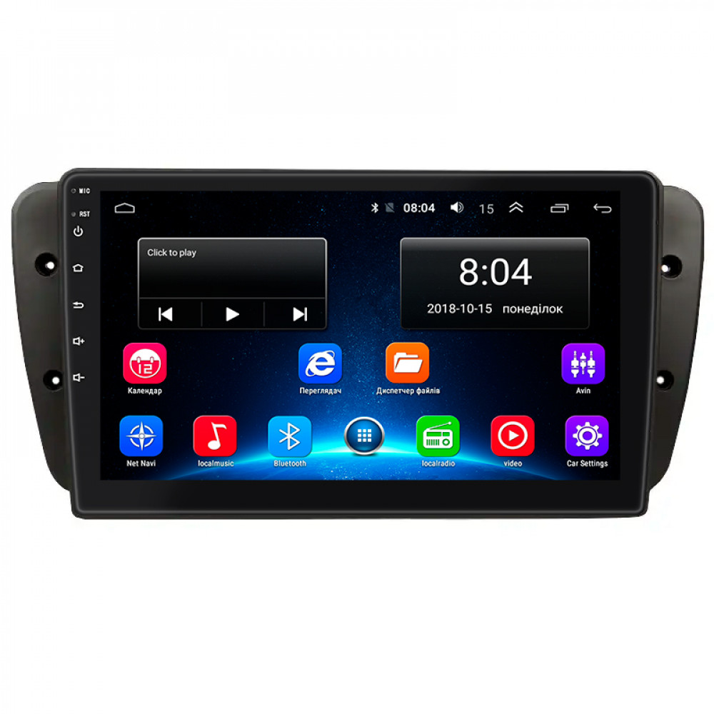 Штатная магнитола Lesko для SEAT Ibiza IV 2008-2012 экран 9" 2/32Gb Wi-Fi GPS Base